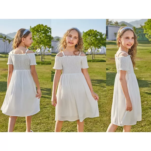 Arshiner Girls Casual Summer Floral Sleeveless Sundress Holiday Cami Dress