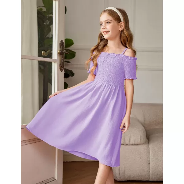 Arshiner Girls Casual Summer Floral Sleeveless Sundress Holiday Cami Dress