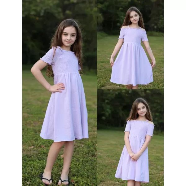 Arshiner Girls Casual Summer Floral Sleeveless Sundress Holiday Cami Dress