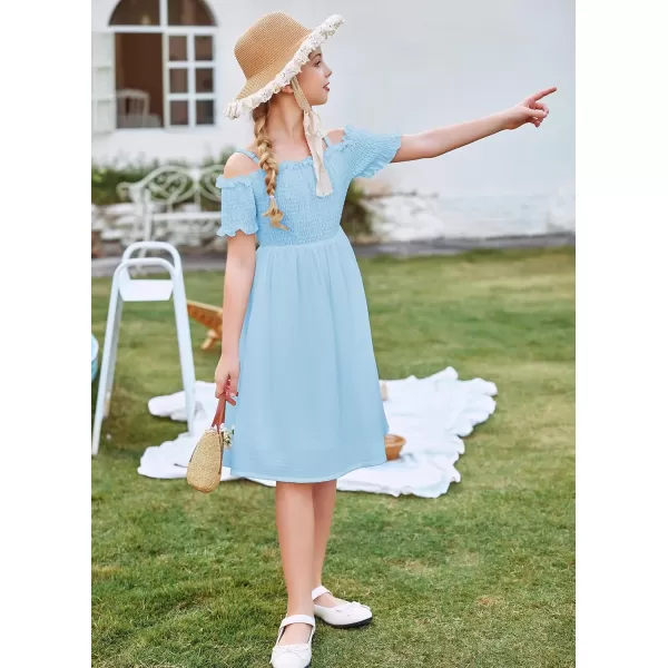Arshiner Girls Casual Summer Floral Sleeveless Sundress Holiday Cami Dress