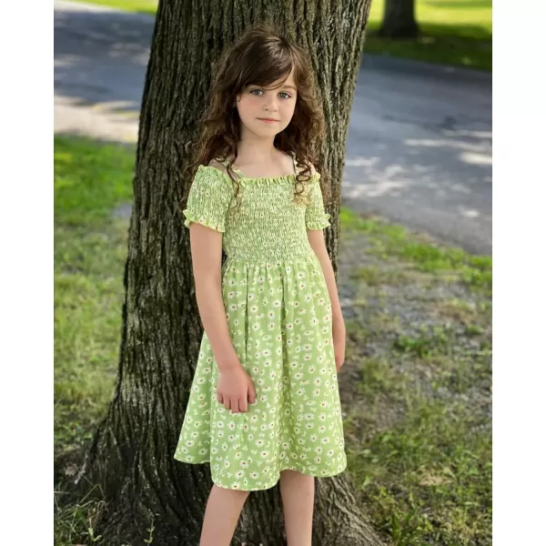 Arshiner Girls Casual Summer Floral Sleeveless Sundress Holiday Cami Dress