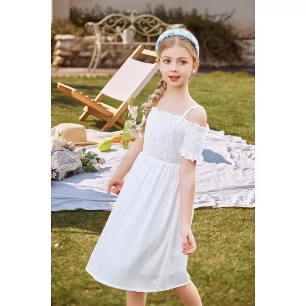 Arshiner Girls Casual Summer Floral Sleeveless Sundress Holiday Cami Dress