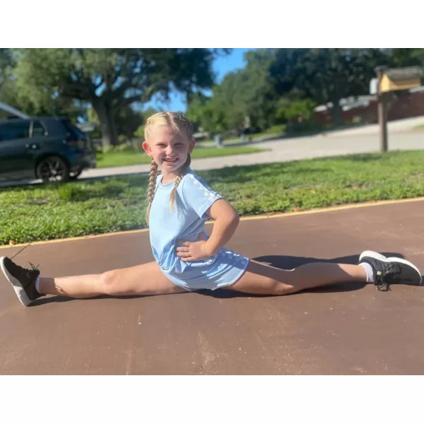 Arshiner Girls Clothing Sets Twist Front Top and Shorts 2 Piece Outfits Activewear Tracksuit 3-14 Year
