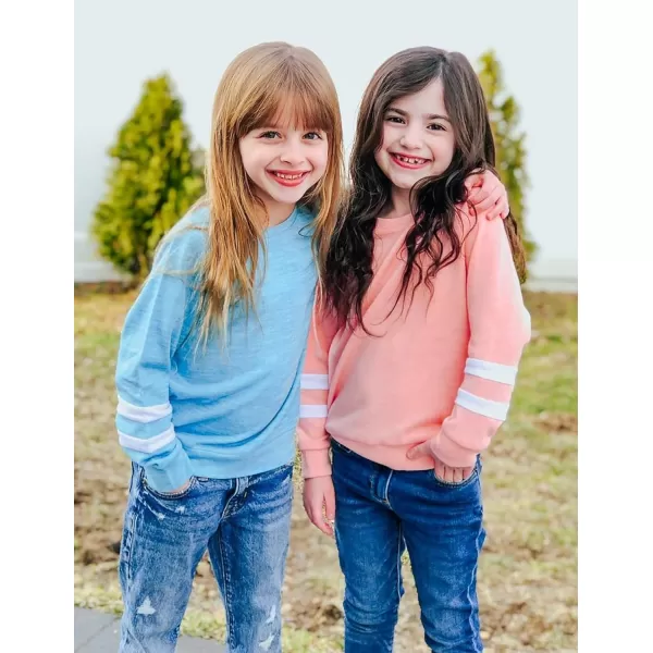Arshiner Girls Crewneck Sweatshirt Color Block Long Sleeve Knit Sweaters Tunic Tops for 5-13 Years
