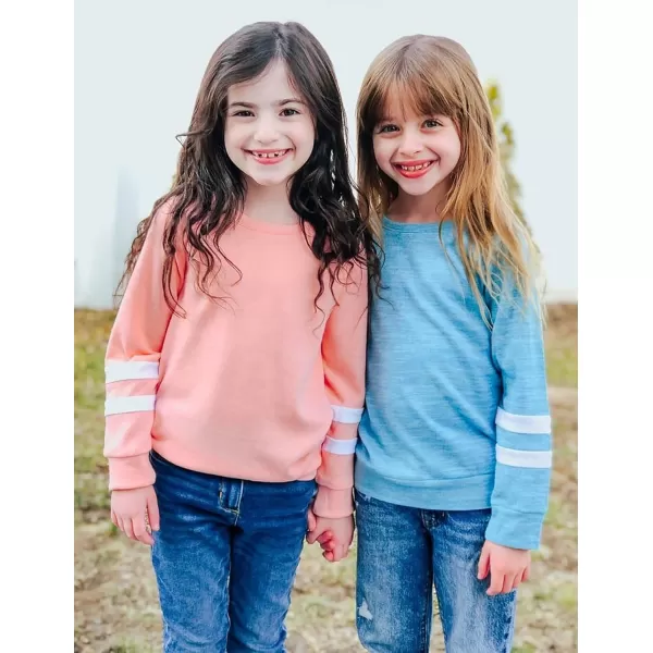 Arshiner Girls Crewneck Sweatshirt Color Block Long Sleeve Knit Sweaters Tunic Tops for 5-13 Years