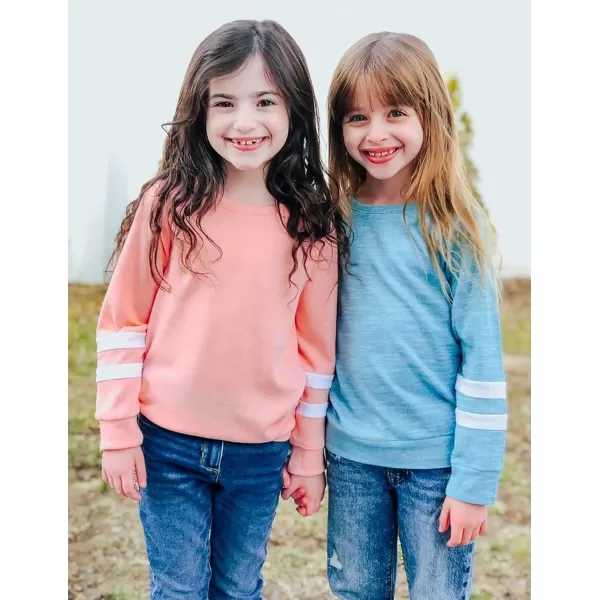 Arshiner Girls Crewneck Sweatshirt Color Block Long Sleeve Knit Sweaters Tunic Tops for 5-13 Years
