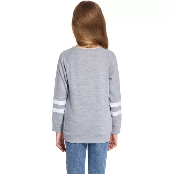 Arshiner Girls Crewneck Sweatshirt Color Block Long Sleeve Knit Sweaters Tunic Tops for 5-13 Years