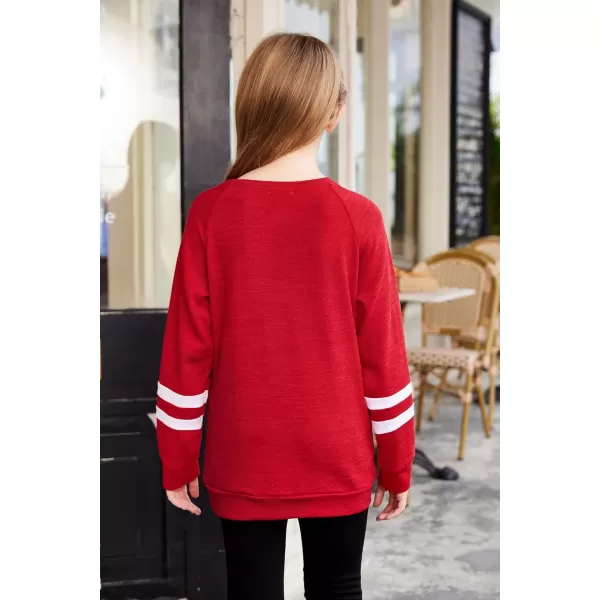 Arshiner Girls Crewneck Sweatshirt Color Block Long Sleeve Knit Sweaters Tunic Tops for 5-13 Years