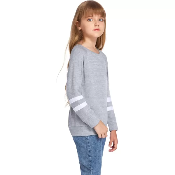 Arshiner Girls Crewneck Sweatshirt Color Block Long Sleeve Knit Sweaters Tunic Tops for 5-13 Years