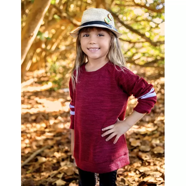 Arshiner Girls Crewneck Sweatshirt Color Block Long Sleeve Knit Sweaters Tunic Tops for 5-13 Years