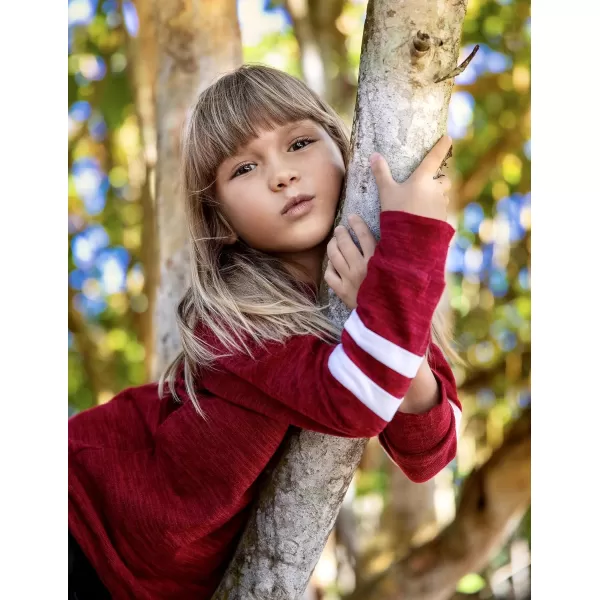 Arshiner Girls Crewneck Sweatshirt Color Block Long Sleeve Knit Sweaters Tunic Tops for 5-13 Years