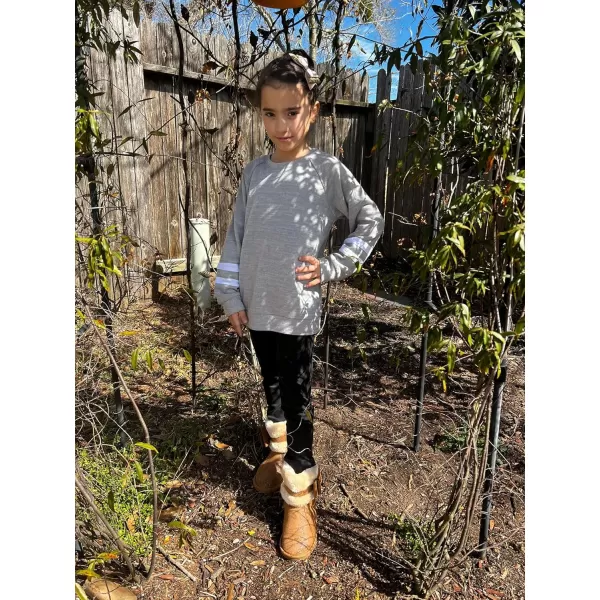 Arshiner Girls Crewneck Sweatshirt Color Block Long Sleeve Knit Sweaters Tunic Tops for 5-13 Years