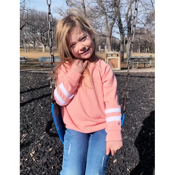 Arshiner Girls Crewneck Sweatshirt Color Block Long Sleeve Knit Sweaters Tunic Tops for 5-13 Years
