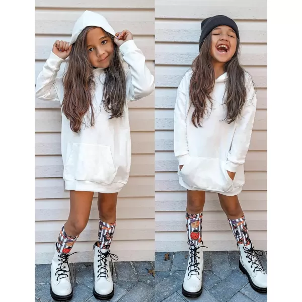 Arshiner Girls Hoodies Kids Long Pullover Hooded Sweatshirt with Kangaroo Pocket