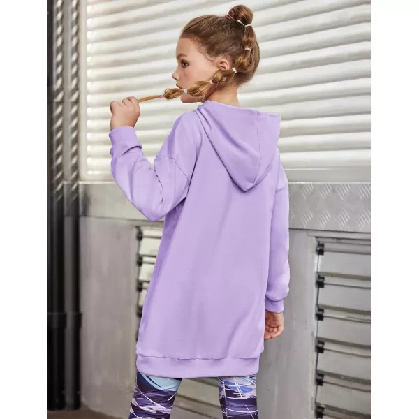 Arshiner Girls Hoodies Kids Long Pullover Hooded Sweatshirt with Kangaroo Pocket