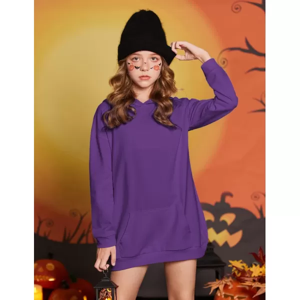 Arshiner Girls Hoodies Kids Long Pullover Hooded Sweatshirt with Kangaroo Pocket