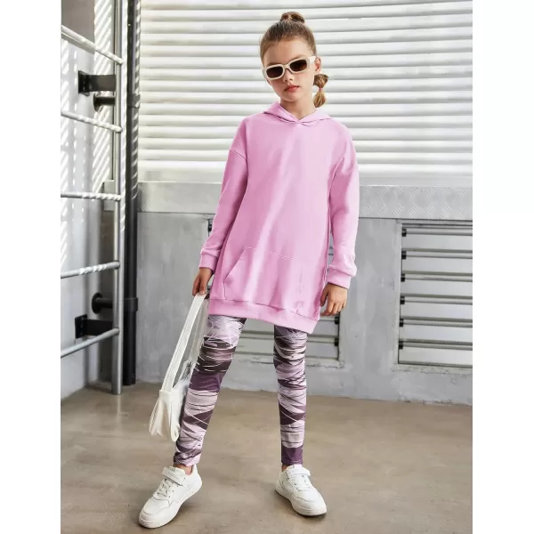 Arshiner Girls Hoodies Kids Long Pullover Hooded Sweatshirt with Kangaroo Pocket