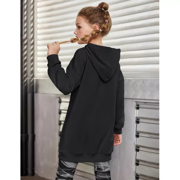 Arshiner Girls Hoodies Kids Long Pullover Hooded Sweatshirt with Kangaroo Pocket