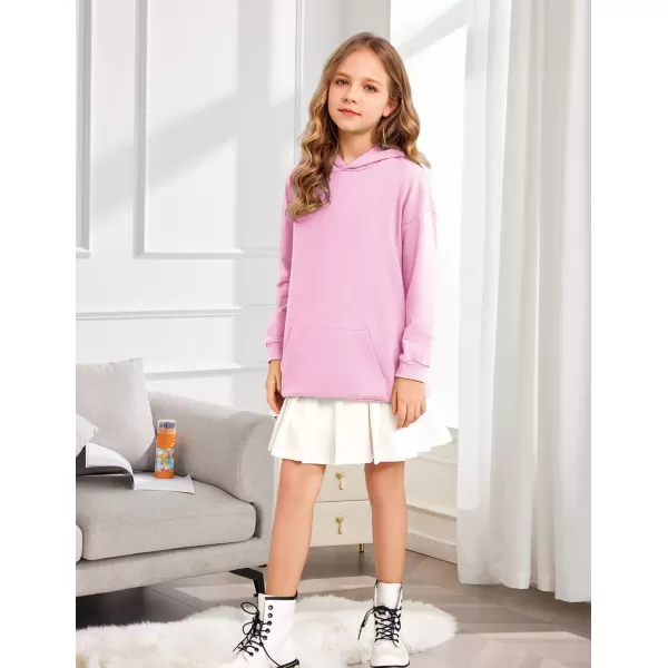 Arshiner Girls Hoodies Kids Long Pullover Hooded Sweatshirt with Kangaroo Pocket