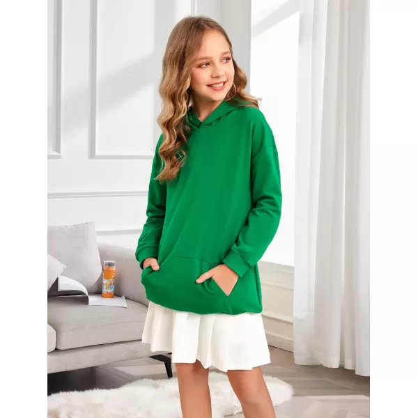 Arshiner Girls Hoodies Kids Long Pullover Hooded Sweatshirt with Kangaroo Pocket