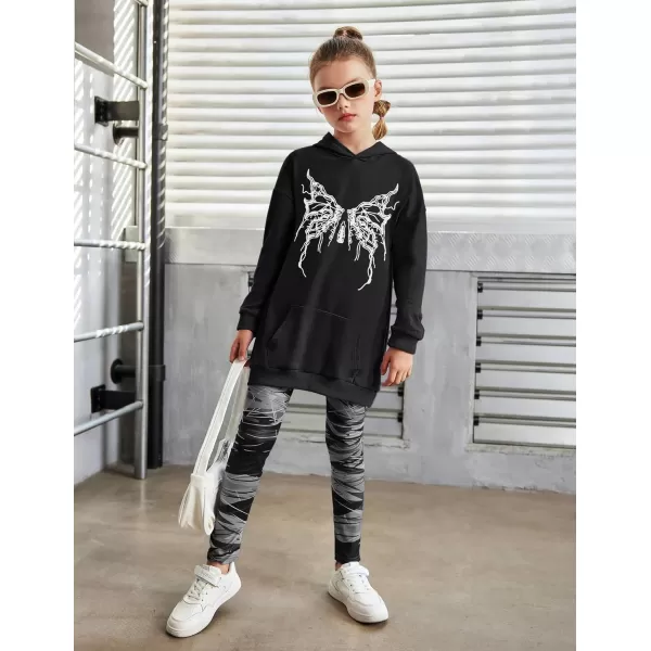 Arshiner Girls Hoodies Kids Long Pullover Hooded Sweatshirt with Kangaroo Pocket