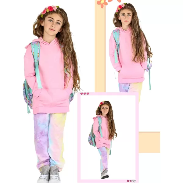 Arshiner Girls Hoodies Kids Long Pullover Hooded Sweatshirt with Kangaroo Pocket