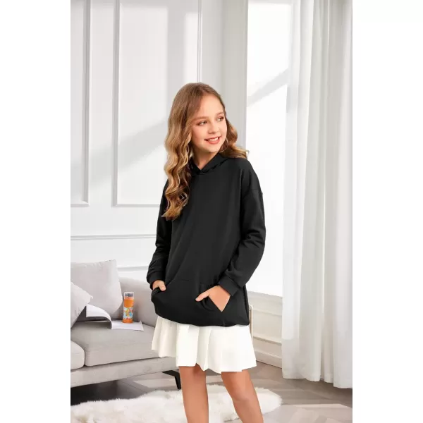 Arshiner Girls Hoodies Kids Long Pullover Hooded Sweatshirt with Kangaroo Pocket
