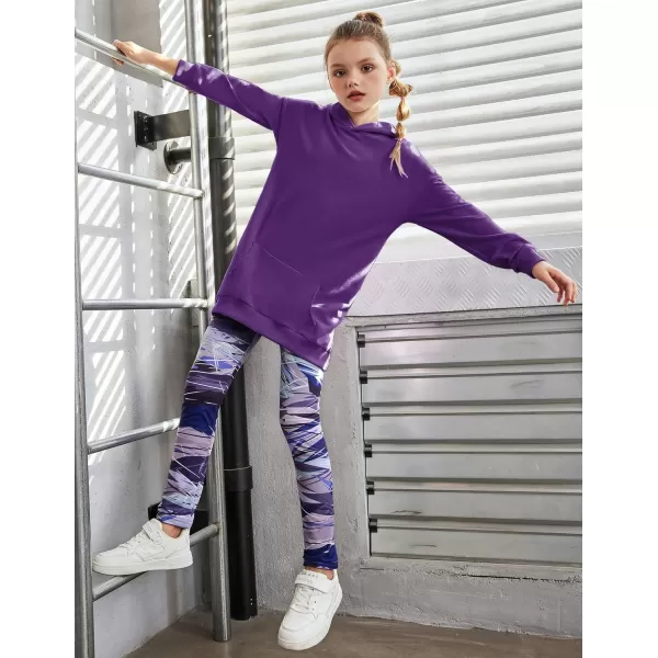 Arshiner Girls Hoodies Kids Long Pullover Hooded Sweatshirt with Kangaroo Pocket