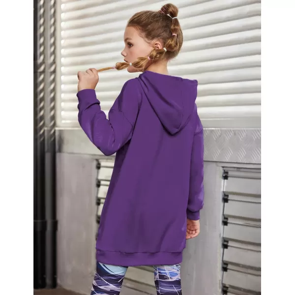 Arshiner Girls Hoodies Kids Long Pullover Hooded Sweatshirt with Kangaroo Pocket