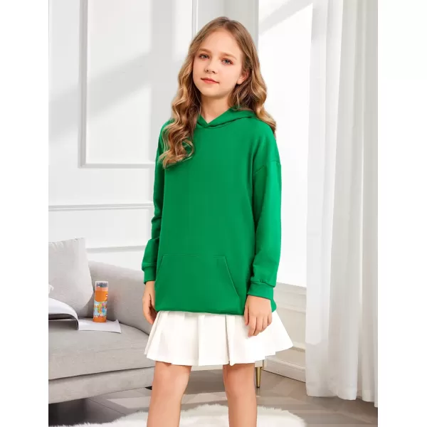 Arshiner Girls Hoodies Kids Long Pullover Hooded Sweatshirt with Kangaroo Pocket