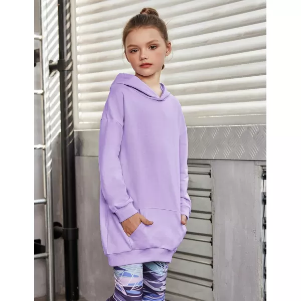 Arshiner Girls Hoodies Kids Long Pullover Hooded Sweatshirt with Kangaroo Pocket