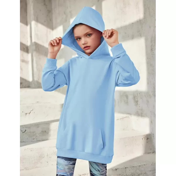 Arshiner Girls Hoodies Kids Long Pullover Hooded Sweatshirt with Kangaroo Pocket