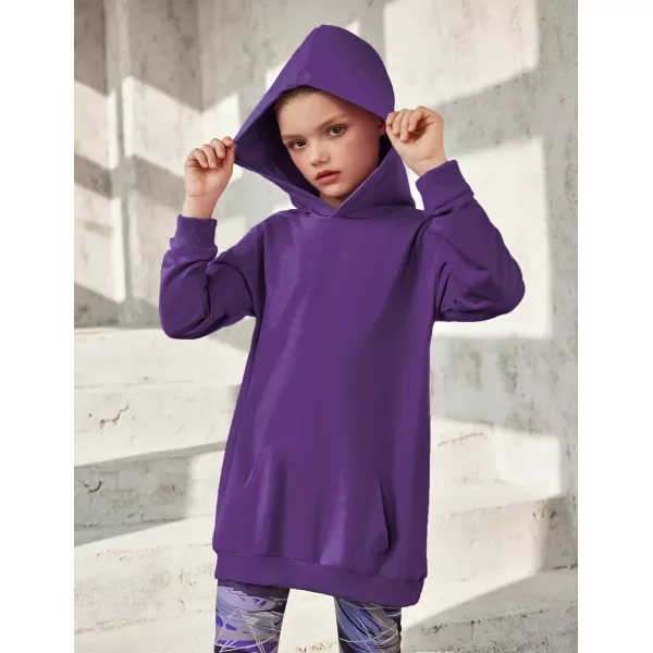 Arshiner Girls Hoodies Kids Long Pullover Hooded Sweatshirt with Kangaroo Pocket