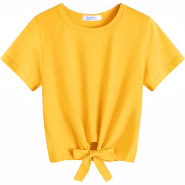 Arshiner Girls Summer Shorts Set Kids 2Pcs Tie Dye Sport T-Shirt and Shorts Set Floral Print Clothing Sets