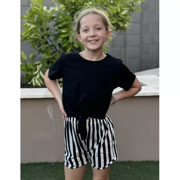 Arshiner Girls Summer Shorts Set Kids 2Pcs Tie Dye Sport T-Shirt and Shorts Set Floral Print Clothing Sets