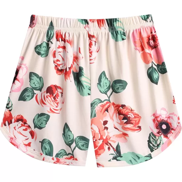Arshiner Girls Summer Shorts Set Kids 2Pcs Tie Dye Sport T-Shirt and Shorts Set Floral Print Clothing Sets