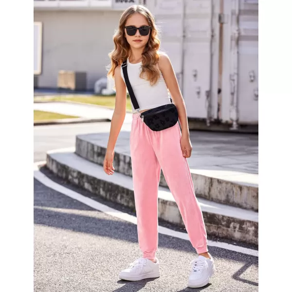 Arshiner Girls Velour 2 Pieces Tracksuits Outfits Athletic Hoodies Sweatshirts and Sweatpants Athletic Clothing Sets