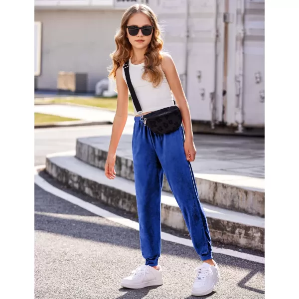 Arshiner Girls Velour 2 Pieces Tracksuits Outfits Athletic Hoodies Sweatshirts and Sweatpants Athletic Clothing Sets