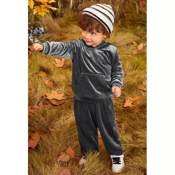 Arshiner Girls Velour 2 Pieces Tracksuits Outfits Athletic Hoodies Sweatshirts and Sweatpants Athletic Clothing Sets