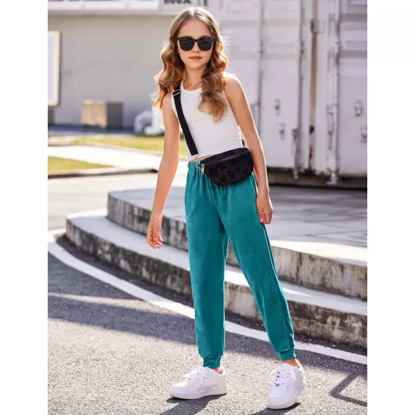Arshiner Girls Velour 2 Pieces Tracksuits Outfits Athletic Hoodies Sweatshirts and Sweatpants Athletic Clothing Sets