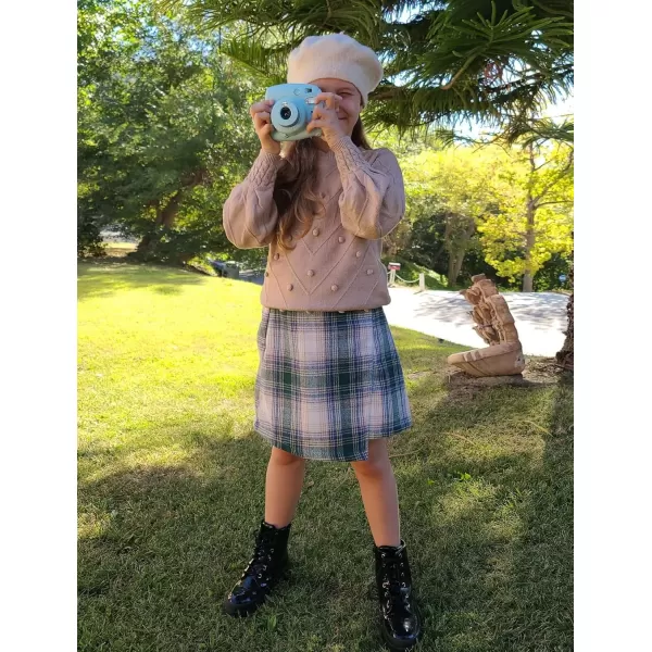 Arshiner Kid Girls Crew Neck Lantern Sleeve Sweater Cute Jumper Top Pullover Outwear 5-13 Years