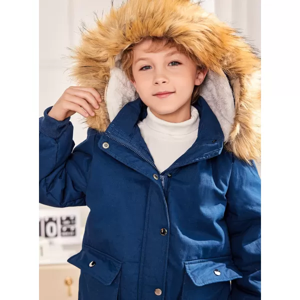 Arshiner Kids Girls Winter Coats Warm Thick Padded Hooded Fleece Lined Puffer Parka Jacket