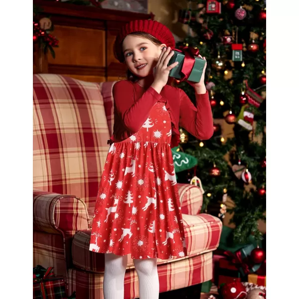 Arshiner Toddler Dress and Cardigan Girl Floral Print Sleeveless Sundress and Long Sleeve Shrugs Sets