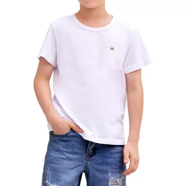 Arshiner Boys Cotton Hipster Crewneck T-Shirt Solid Color Pullover Tee for Kids Tops