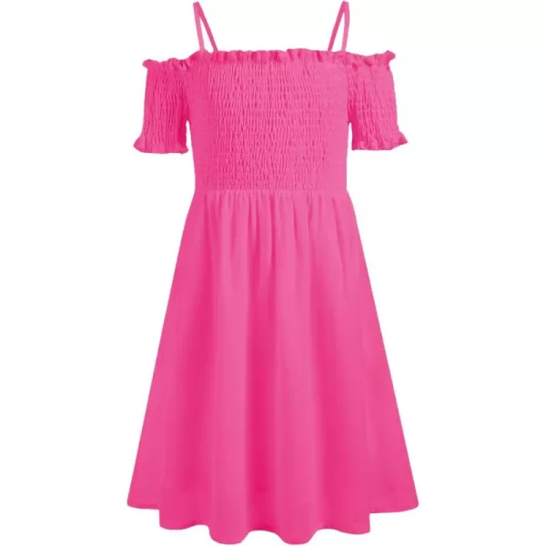 Arshiner Girls Casual Summer Floral Sleeveless Sundress Holiday Cami Dress