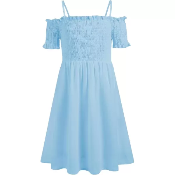 Arshiner Girls Casual Summer Floral Sleeveless Sundress Holiday Cami Dress