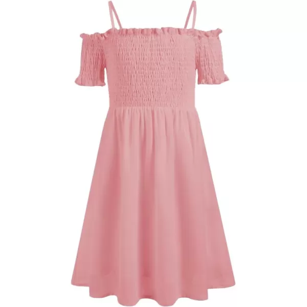 Arshiner Girls Casual Summer Floral Sleeveless Sundress Holiday Cami Dress
