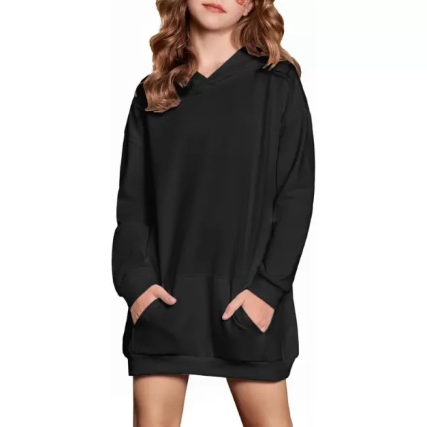 Arshiner Girls Hoodies Kids Long Pullover Hooded Sweatshirt with Kangaroo Pocket