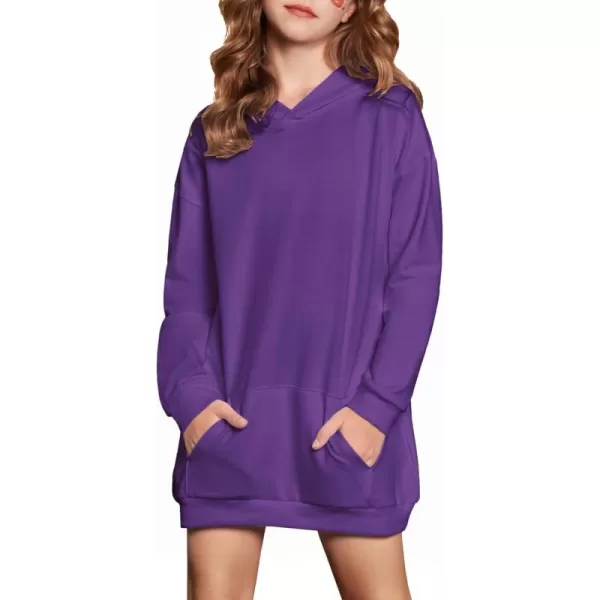 Arshiner Girls Hoodies Kids Long Pullover Hooded Sweatshirt with Kangaroo Pocket