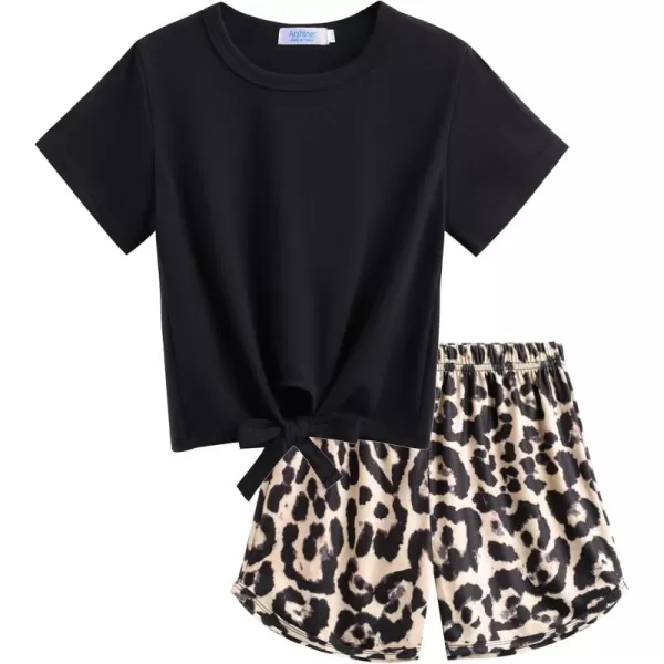 Arshiner Girls Summer Shorts Set Kids 2Pcs Tie Dye Sport T-Shirt and Shorts Set Floral Print Clothing Sets